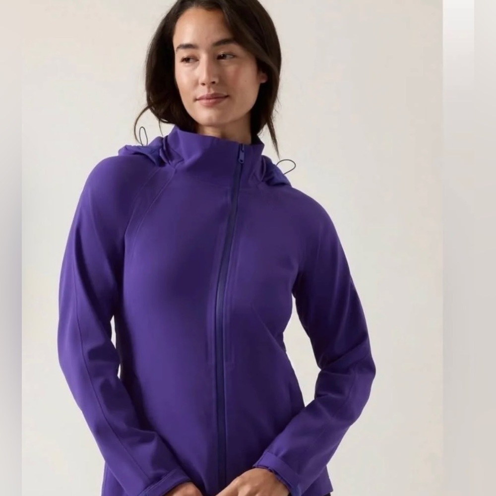 NWOT-Athleta Noble Blue (hint of purple) Glacier Softshell Jacket, Size 2X
